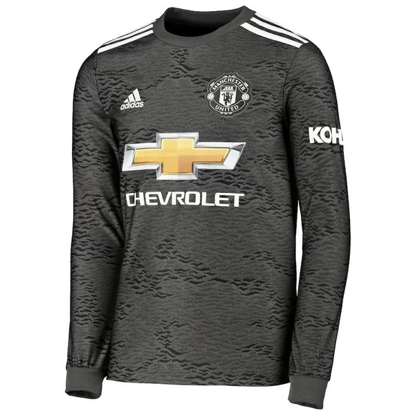 Thailande Maillot Football Manchester United Exterieur ML 2020-21 Noir